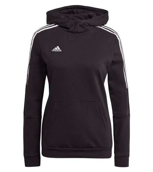 adidas Tiro21 women's sweatshirt, sustainable cotton hoodie, winter sweater GM7329 black