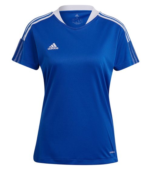 adidas TIRO 21 Jersey Women's Training Shirt with AeroReady made from recycled material Sports Shirt Fitness Shirt GM7583 Blue