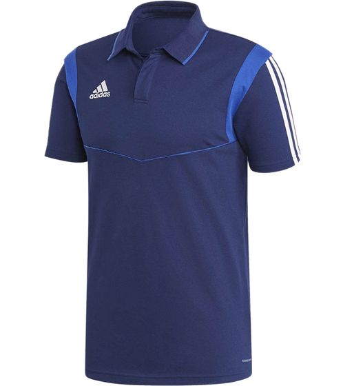 adidas Tiro 19 sustainable polo shirt for men with cotton content everyday shirt short sleeve top DU0868 Blue