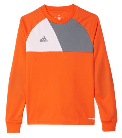 adidas Assita 17 long-sleeved shirt football jersey for boys and girls fitness shirt with Climalite technology long-sleeved sweater KI-AZ5398 orange/white/grey