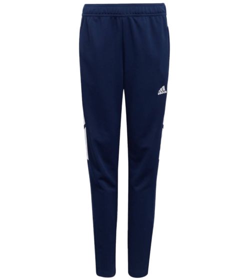 adidas Condivo 22 joggers for boys and girls sports pants with AEROREADY technology jogging pants H21269 blue/white