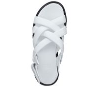 ILC women's sandals, strappy sandals with a chunky sole, real leather C45-8541 beige/blue, green or white