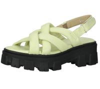 ILC women's sandals, strappy sandals with a chunky sole, real leather C45-8541 beige/blue, green or white