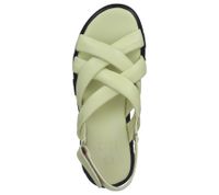ILC women's sandals, strappy sandals with a chunky sole, real leather C45-8541 beige/blue, green or white