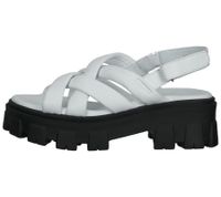 ILC women's sandals, strappy sandals with a chunky sole, real leather C45-8541 beige/blue, green or white