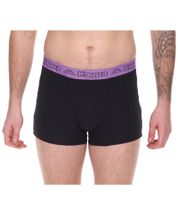 Lot de 20 boxers Kappa pour homme avec lettrage de la marque et logo sous-vêtements 351K1JW noir/citron vert ou noir/violet Lot de 20 boxers Kappa pour homme avec lettrage de la marque et logo sous-vêtements 351K1JW noir/citron vert ou noir/violet
