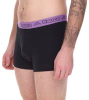 Lot de 20 boxers Kappa pour homme avec lettrage de la marque et logo sous-vêtements 351K1JW noir/citron vert ou noir/violet Lot de 20 boxers Kappa pour homme avec lettrage de la marque et logo sous-vêtements 351K1JW noir/citron vert ou noir/violet
