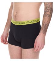 Lot de 20 boxers Kappa pour homme avec lettrage de la marque et logo sous-vêtements 351K1JW noir/citron vert ou noir/violet Lot de 20 boxers Kappa pour homme avec lettrage de la marque et logo sous-vêtements 351K1JW noir/citron vert ou noir/violet