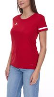 Maglia da allenamento adidas Team 19 da donna con tecnologia Climacool maglia sportiva DX7248 rossa Maglia da allenamento adidas Team 19 da donna con tecnologia Climacool maglia sportiva DX7248 rossa