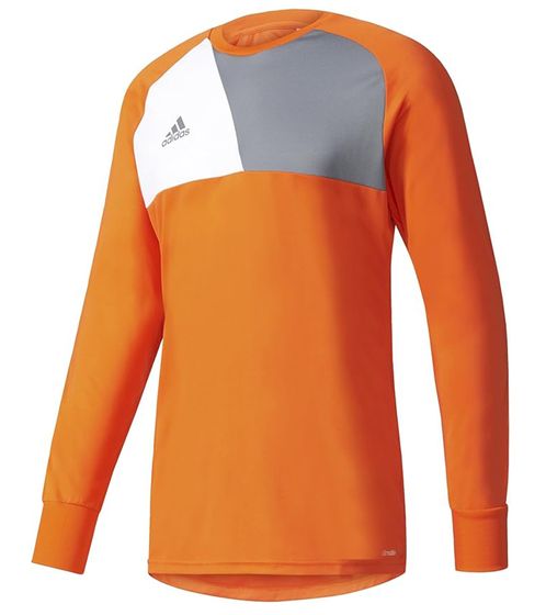 adidas Assita 17 men's long-sleeved shirt goalkeeper jersey fitness shirt with Climalite technology long-sleeved sweater AZ5398 orange/grey