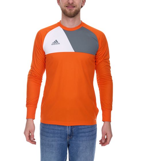 adidas Assita 17 Herren Langarm-Shirt Torwart-Trikot Fitness-Shirt mit Climalite-Technologie Langarm-Pullover AZ5398 Orange/Grau