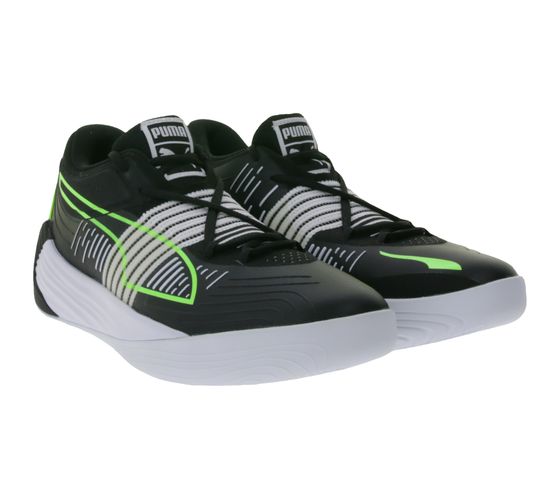 PUMA Fusion Nitro Herren Basketball-Schuhe mit NITRO FOAM in der Zwischensohle Sport-Schuhe 195587 01 Schwarz