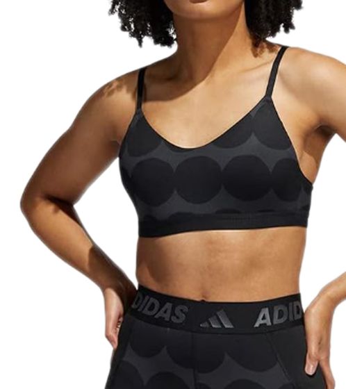 adidas MARIMEKKO women's sports bra with AEROREADY technology bustier H16923 black