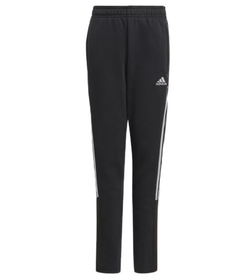 adidas Tiro 21 Sport-Hose für Jungen und Mädchen kurze Hose Fitness-Hose Baumwoll-Hose GM7332 Schwarz/Weiß