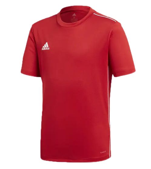 Maillot de sport adidas Core 18 pour garçons et filles avec technologie ClimaLite, maillot de sport, haut de fitness CV3496 rouge