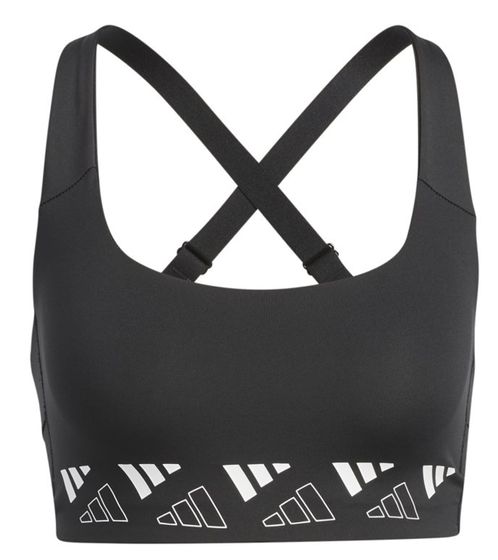 adidas Powerimpact Training Damen Sport-BH mit AEROREADY-Technologie Bustier HD7691 Schwarz