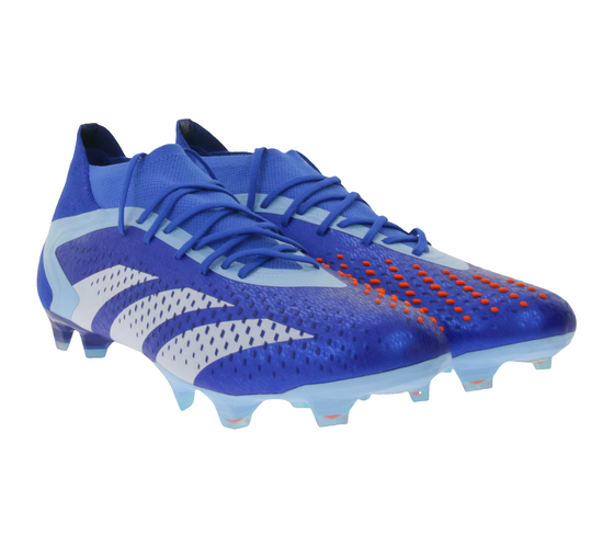 adidas PERFORMANCE PREDATOR ACCURACY.1 FG Herren Fußballschuhe mit HybridTouch Obermaterial Nocken-Schuhe GZ0038 Blau