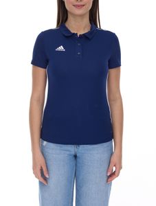 Polo adidas Core 18 da donna a maniche corte con tecnologia AEROREADY per tutti i giorni CV3678 blu/bianco