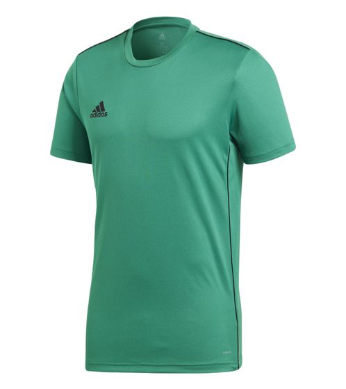 adidas Core 18 men's sports shirt with contrasting piping training shirt CV3454 green