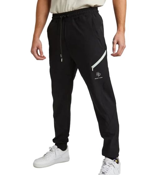 Project X Paris Utility Herren Jogging-Hose mit elastischem Bund Jog-Pants 2344120 LGBK Schwarz