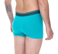 Pack of 2 REPLAY men's retro boxer shorts cotton underwear I101235-001 N257 black/turquoise