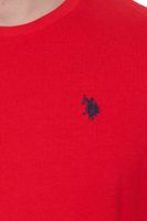 U.S. POLO ASSN. T-shirt basique homme avec chemise en coton brodée de marque US40 154 035 002387 153 rouge