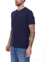 U.S. POLO ASSN. Men's basic T-shirt with brand embroidery cotton shirt US40 154 035 002387 in black, navy, white or red U.S. POLO ASSN. Men's basic T-shirt with brand embroidery cotton shirt US40 154 035 002387 in black, navy, white or red