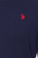 U.S. POLO ASSN. Men's basic T-shirt with brand embroidery cotton shirt US40 154 035 002387 in black, navy, white or red U.S. POLO ASSN. Men's basic T-shirt with brand embroidery cotton shirt US40 154 035 002387 in black, navy, white or red