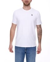U.S. POLO ASSN. Men's basic T-shirt with brand embroidery cotton shirt US40 154 035 002387 in black, navy, white or red U.S. POLO ASSN. Men's basic T-shirt with brand embroidery cotton shirt US40 154 035 002387 in black, navy, white or red