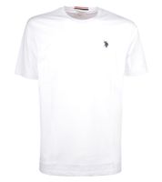U.S. POLO ASSN. Men's basic T-shirt with brand embroidery cotton shirt US40 154 035 002387 in black, navy, white or red U.S. POLO ASSN. Men's basic T-shirt with brand embroidery cotton shirt US40 154 035 002387 in black, navy, white or red