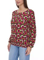 Aniston SELECTED Damen Blusen-Shirt Sommer-Bluse mit Gummizug 72981042 Rot/Bunt Aniston SELECTED Damen Blusen-Shirt Sommer-Bluse mit Gummizug 72981042 Rot/Bunt