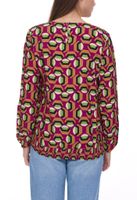 Aniston SELECTED Damen Blusen-Shirt Sommer-Bluse mit Gummizug 72981042 Rot/Bunt Aniston SELECTED Damen Blusen-Shirt Sommer-Bluse mit Gummizug 72981042 Rot/Bunt