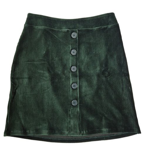 Aniston Casuals women's corduroy skirt mini skirt with elastic waistband winter skirt 46824518 fir green