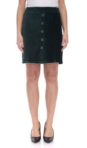 Aniston Casuals women's corduroy skirt mini skirt with elastic waistband winter skirt 46824518 fir green