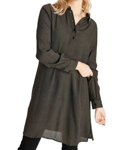 Robe BOYSEN'S robe chemisier pour femme aspect froissé, légèrement translucide 42883962 marron