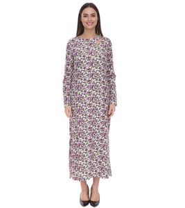 Abito estivo Aniston donna con maxi stampa floreale all-over 28702063 bianco/lilla/verde