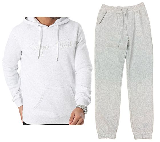 Project X Paris Signature Men's Hooded Sweater Sweat Sweater or Jogging Pants with Cotton Content Jogger Everyday Pants Homewear 1920010-1 GMOW 2140150-1 GMOW Gray