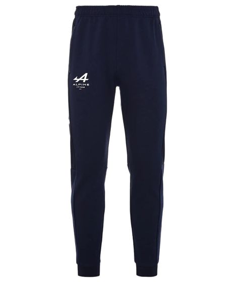 Kappa X ALPINE Formel 1 F1 Herren Sport-Hose mit Baumwollanteil Freizeit-Hose Homewear Jogger 37185WW AF1 A03 Dunkelblau