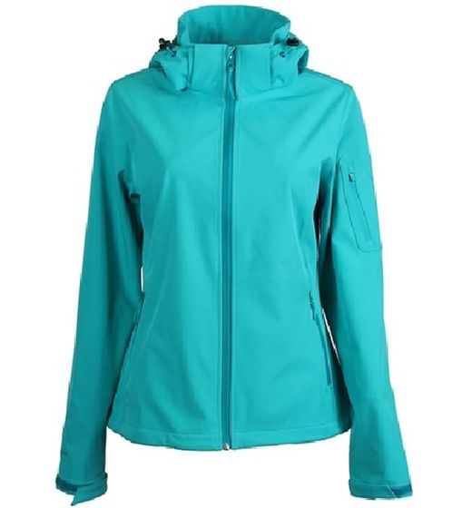 McKINLEY NN Sary II W women's jacket water-repellent softshell jacket with VENTMAX technology 422268 902 609 petrol blue