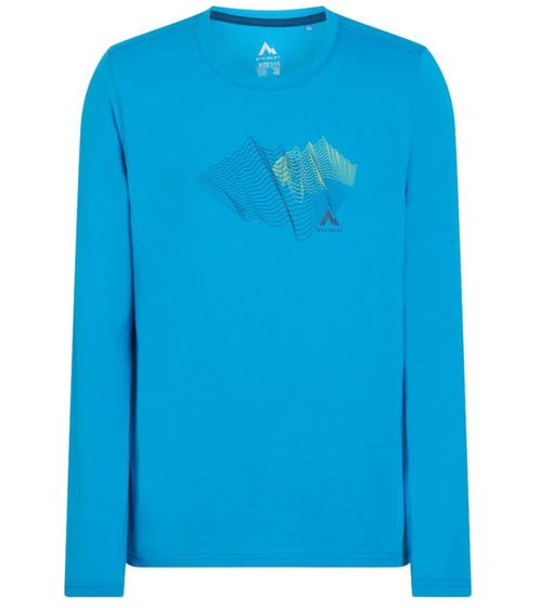 McKinley Bellun II children's long-sleeved shirt made of Dry Plus material for girls and boys outdoor shirt 419810 901 550 petrol blue