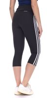 adidas Designed to Move Legging de sport taille haute à 3 bandes pour femme, collant 3/4 avec pantalon de fitness AeroReady, legging capri GL3985 Noir