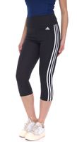 adidas Designed to Move Legging de sport taille haute à 3 bandes pour femme, collant 3/4 avec pantalon de fitness AeroReady, legging capri GL3985 Noir