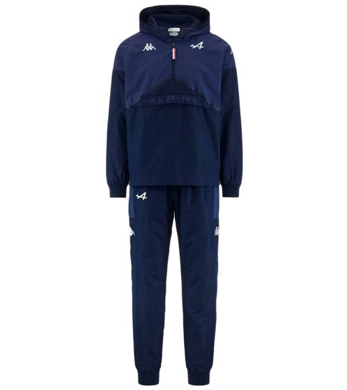 Kappa X ALPINE Formula 1 F1 men's 2-piece sports suit training suit with hood 321G5QW AF1 A03M dark blue