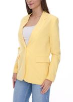 Blazer da donna AjC, blazer fidanzato lungo fino ai fianchi con fodera interna e chiusura ad un bottone 53438757 giallo