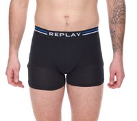 Pack of 10 REPLAY men's retro boxer shorts, cotton underwear, blue, black, dark blue or red