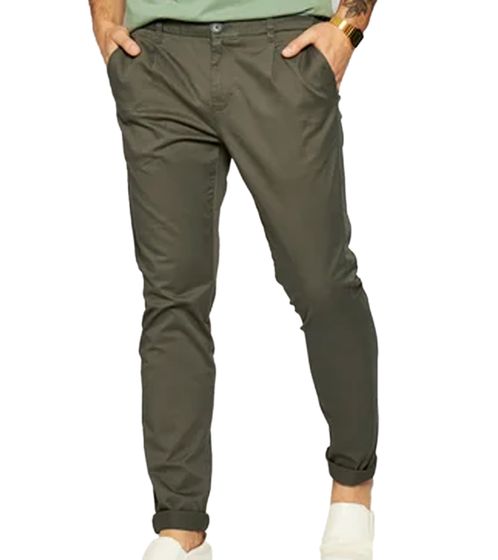 ONLY & SONS Cam Chino Herren Stoff-Hose zeitlose Business-Chino-Hose 79503025 Dunkelgrün