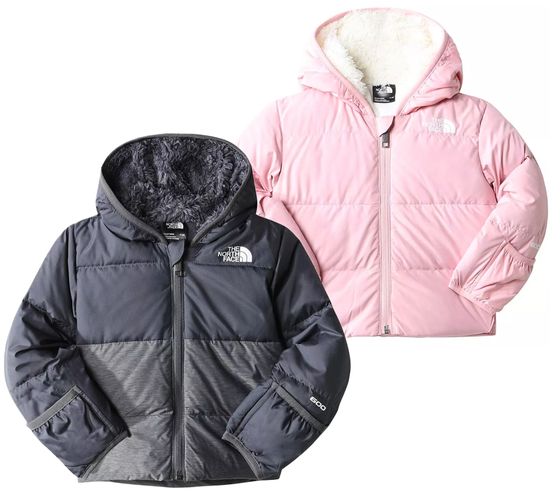 THE NORTH FACE North Down Hoodie Baby Down Jacket Warm Toddler Winter Jacket for Boys and Girls NF0A7UMK174/NF0A7UMK6R0 Gray or Pink