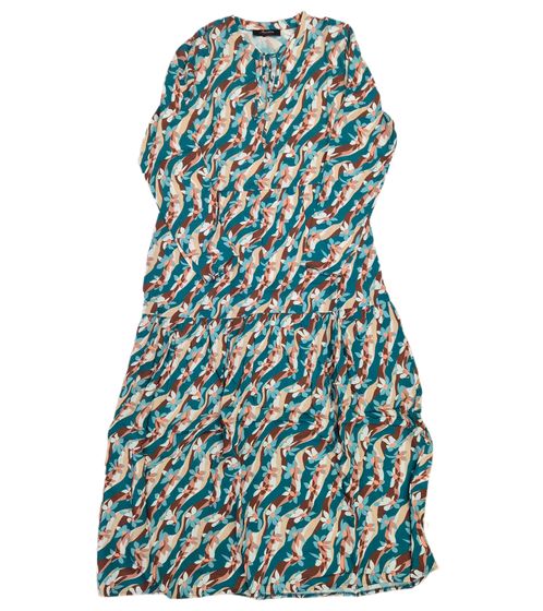 Aniston Casuals women's summer dress with floral all-over print maxi dress 84167267 blue/brown/beige/white