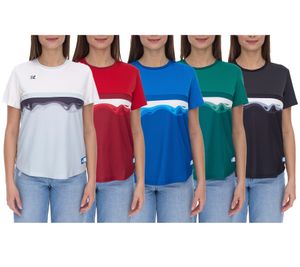 Outfitter OCEAN FABRICS TAHI women's sustainable training shirt with mesh inserts fitness shirt short-sleeved shirt OUT-W-1021-OTW in green, blue, red, black or light blue/white Outfitter OCEAN FABRICS TAHI women's sustainable training shirt with mesh inserts fitness shirt short-sleeved shirt OUT-W-1021-OTW in green, blue, red, black or light blue/white