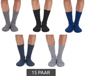 15 Paar primair socks. nachhaltige Freizeit-Socken Baumwoll-Socken lange Strick-Socken 53200 Schwarz/Weiß/Hellgrau/Dunkelgrau
